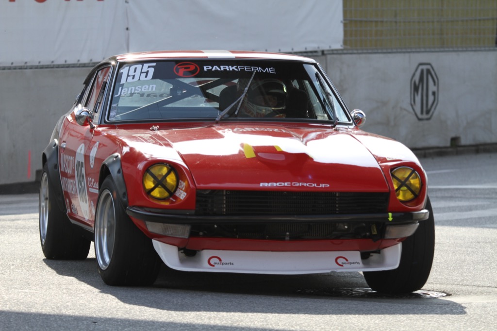 En super flot Datsun. Bilen er fra omkring 1971. Men den er stadig en utrolig smuk racerbil.
(Foto: Motorsporten.dk)